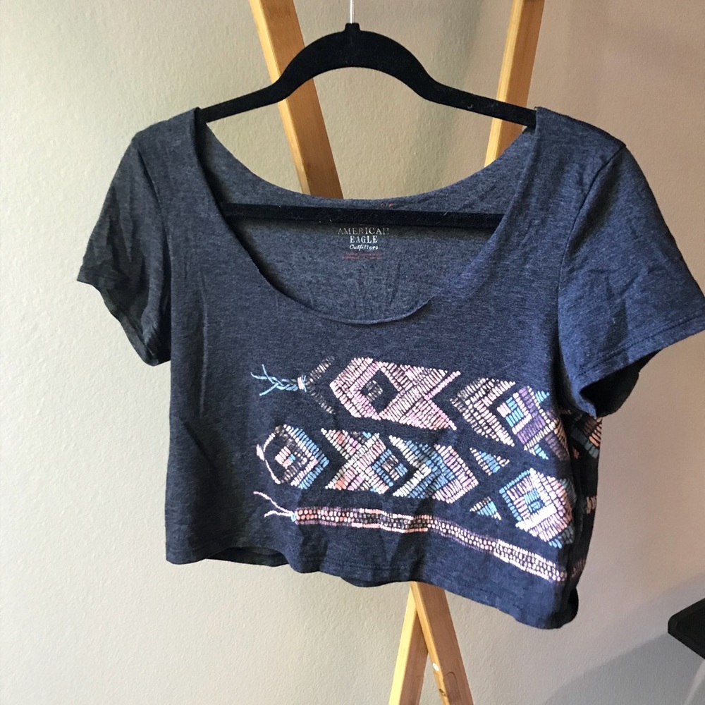 Pattern Crop Top